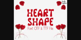 Heart Shape Font Poster 1