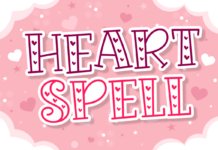 Heart Spell Font Poster 1