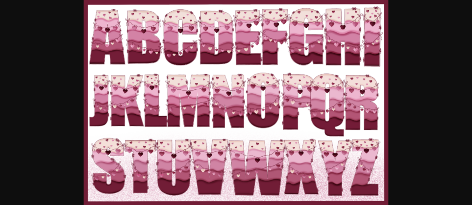 Heart of Love Font Poster 4