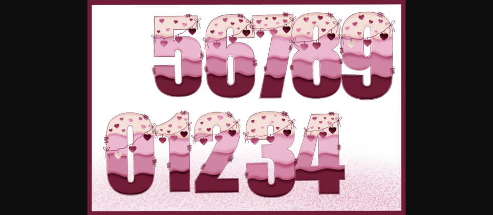 Heart of Love Font Poster 6