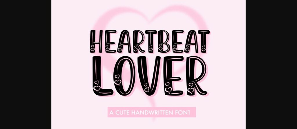 Heartbeat Lover Font Poster 3
