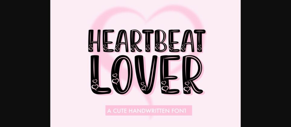 Heartbeat Lover Font Poster 3