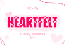 Heartfelt Font Poster 1