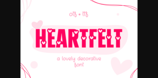 Heartfelt Font Poster 1