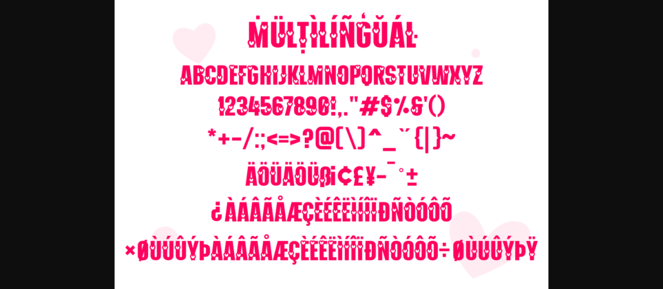 Heartfelt Font Poster 7