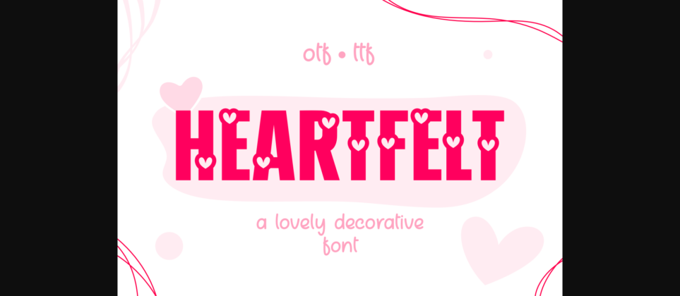 Heartfelt Font Poster 1