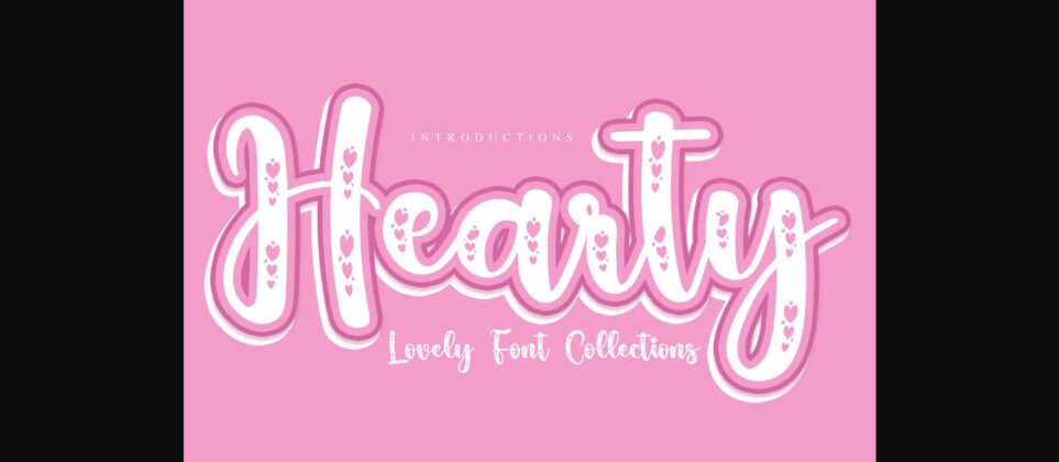 Hearty Font Poster 3