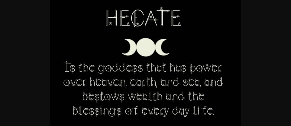 Hecate Font Poster 3