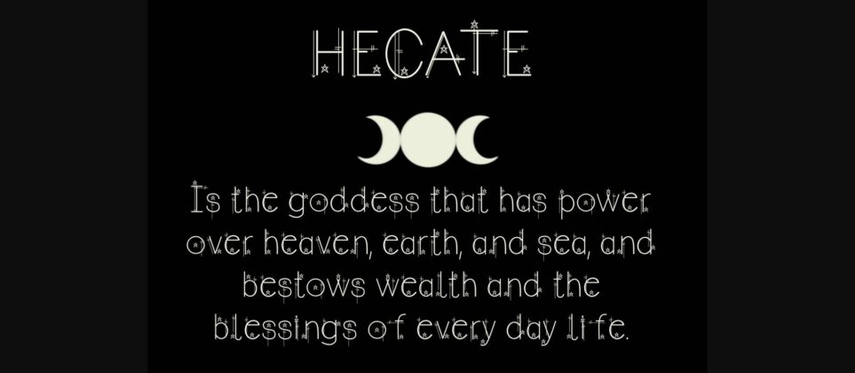 Hecate Font Poster 1