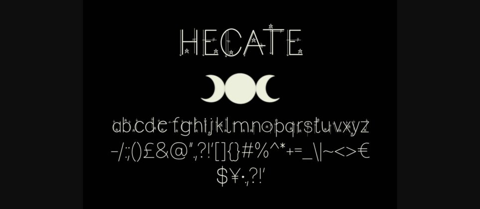Hecate Font Poster 5