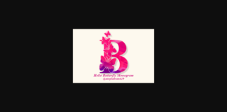 Hello Butterfly Monogram Font Poster 1