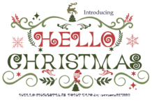 Hello Christmas Font Poster 1