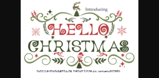 Hello Christmas Font Poster 1