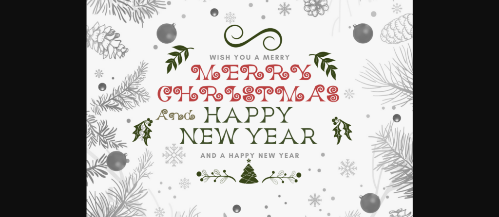 Hello Christmas Font Poster 4