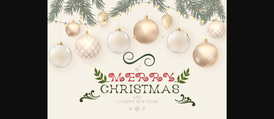 Hello Christmas Font Poster 7