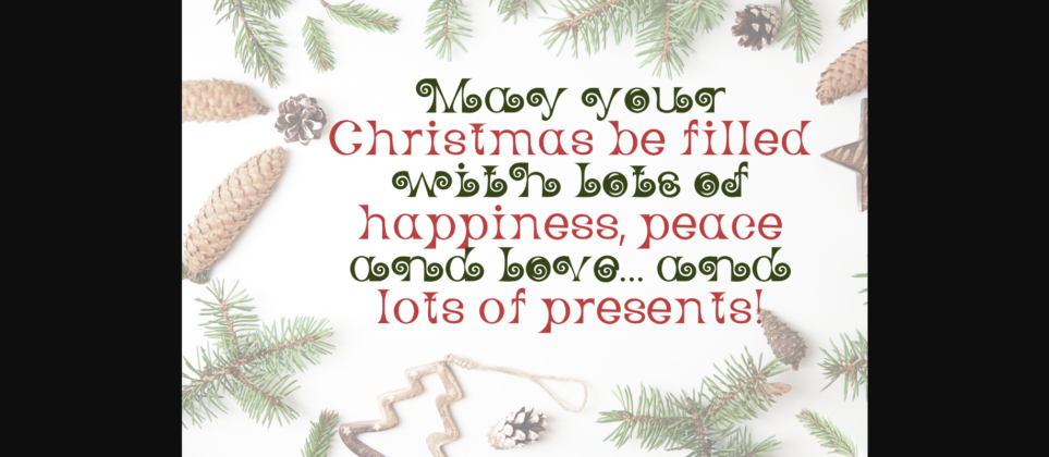 Hello Christmas Font Poster 8