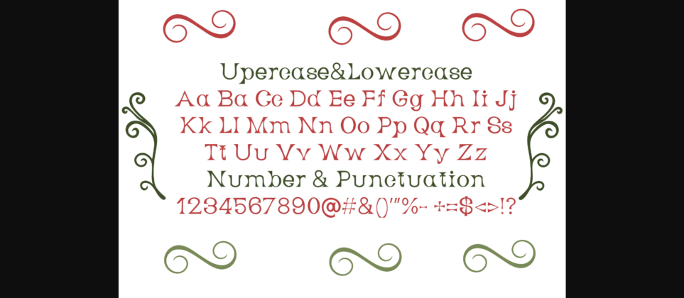 Hello Christmas Font Poster 9