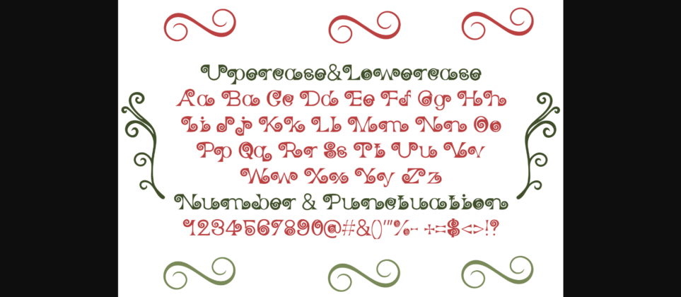Hello Christmas Font Poster 10