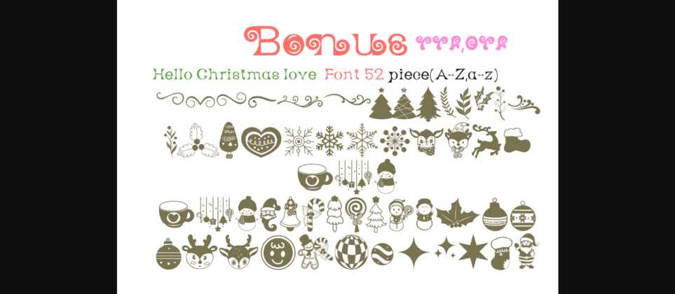 Hello Christmas Font Poster 11