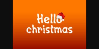 Hello Christmas Font Poster 1