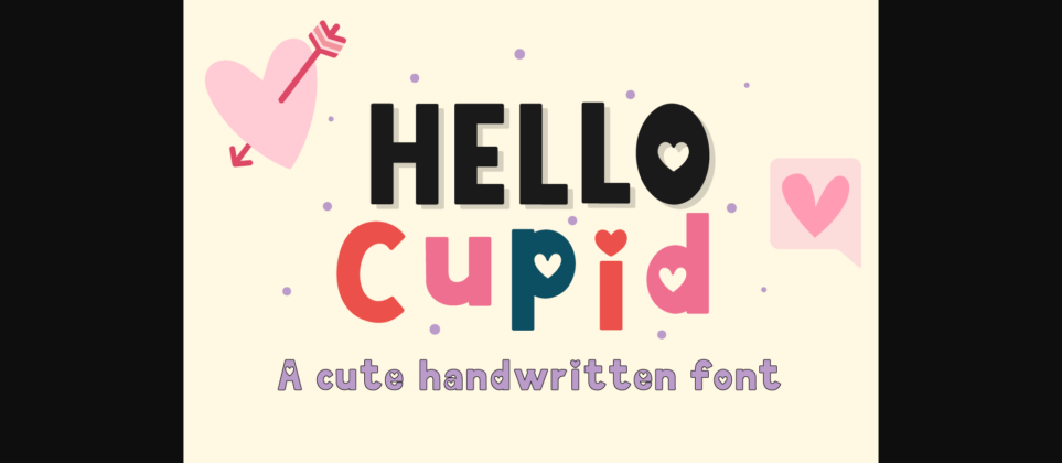 Hello Cupid Font Poster 3
