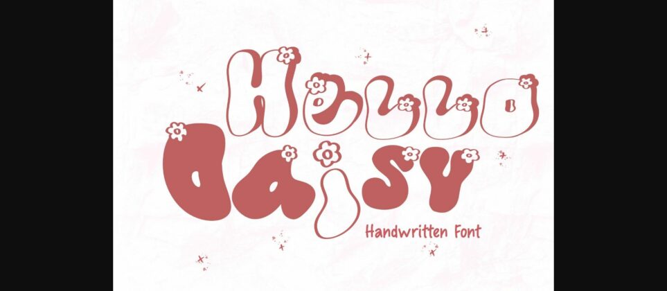 Hello Daisy Font Poster 3