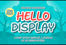 Hello Display Font Poster 1