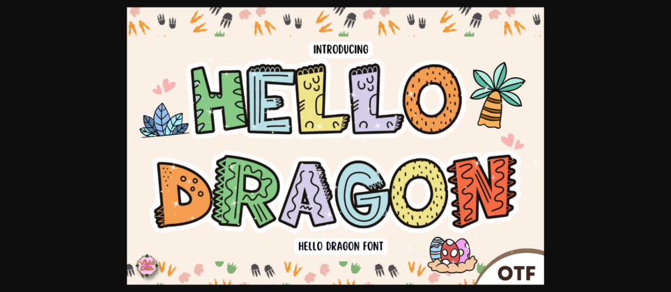 Hello Dragon Font Poster 3