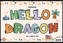 Hello Dragon Font Poster 1