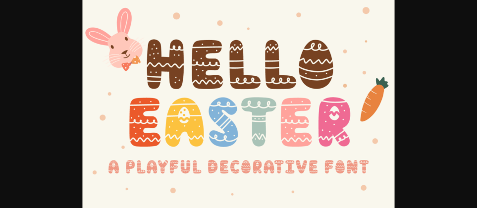 Hello Easter Font Poster 1
