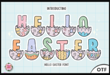 Hello Easter Font Poster 1