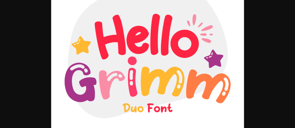 Hello Grimm Font Poster 3