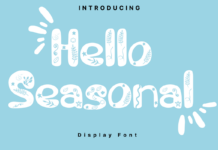 Hello Seasonal Font Poster 1