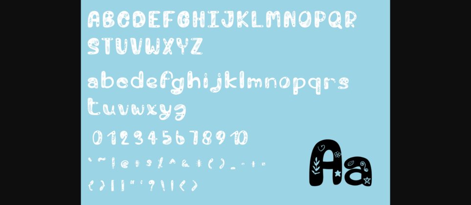 Hello Seasonal Font Poster 2