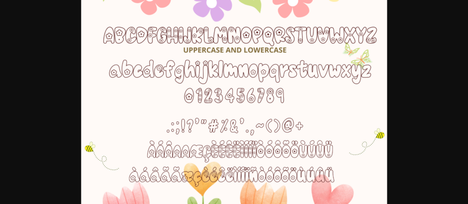 Hello Spring Font Poster 8