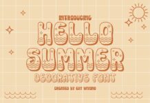 Hello Summer Font Poster 1