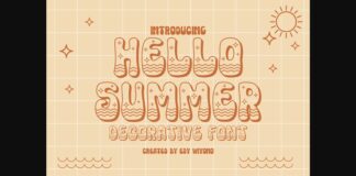 Hello Summer Font Poster 1