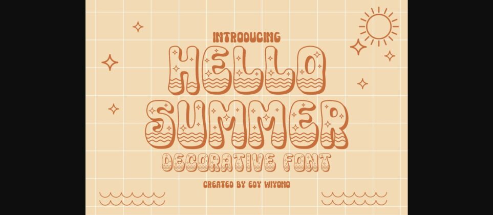 Hello Summer Font Poster 1