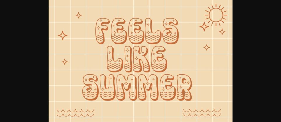 Hello Summer Font Poster 4