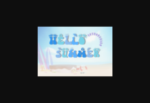 Hello Summer Font Poster 1