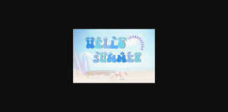 Hello Summer Font Poster 1