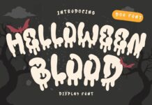 Helloween Blood Font Poster 1