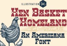 Hen Basket Homeland Font Poster 1