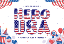 Hero Usa Font Poster 1