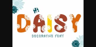 Hi Daisy Font Poster 1