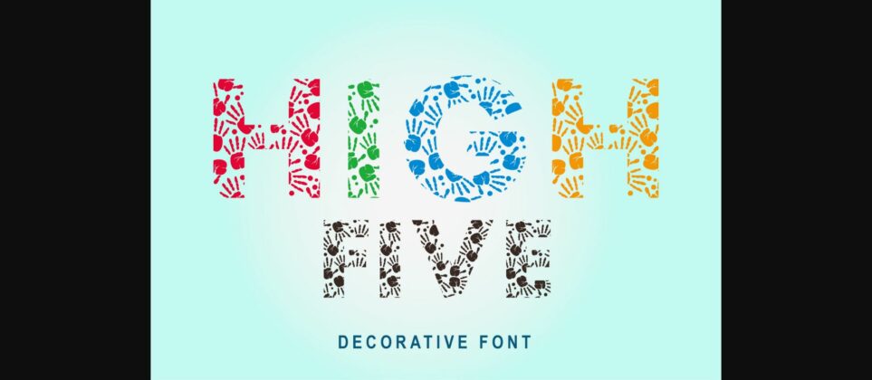 High Five Font Poster 3