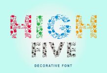 High Five Font Poster 1