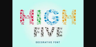 High Five Font Poster 1