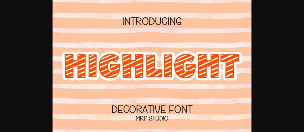 Highlight Font Poster 3
