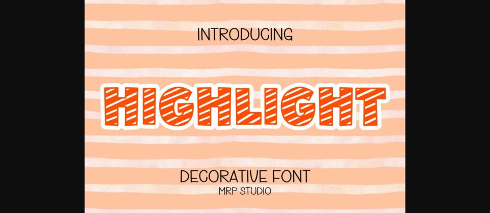Highlight Font Poster 3